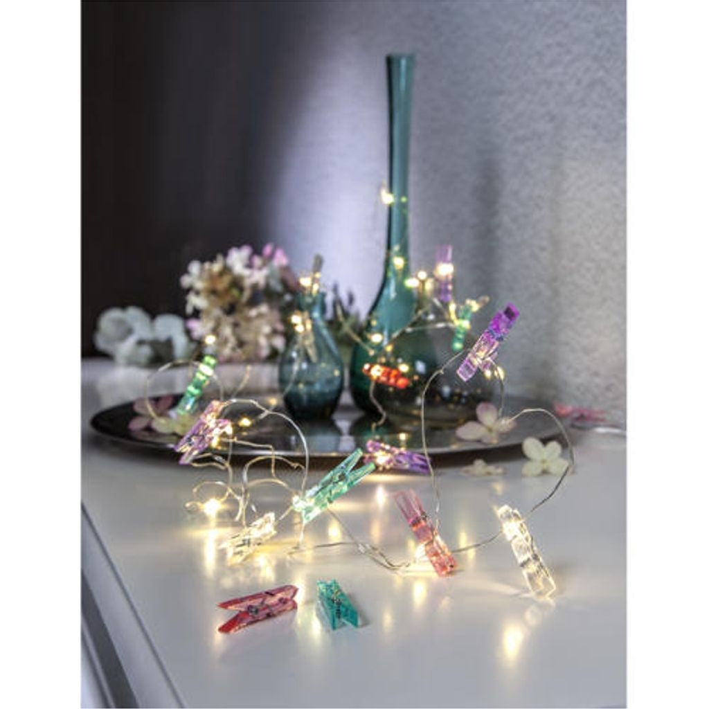 LED string light CLIPPY / 16 LED / 2.9 M / BATTERY / TIMER