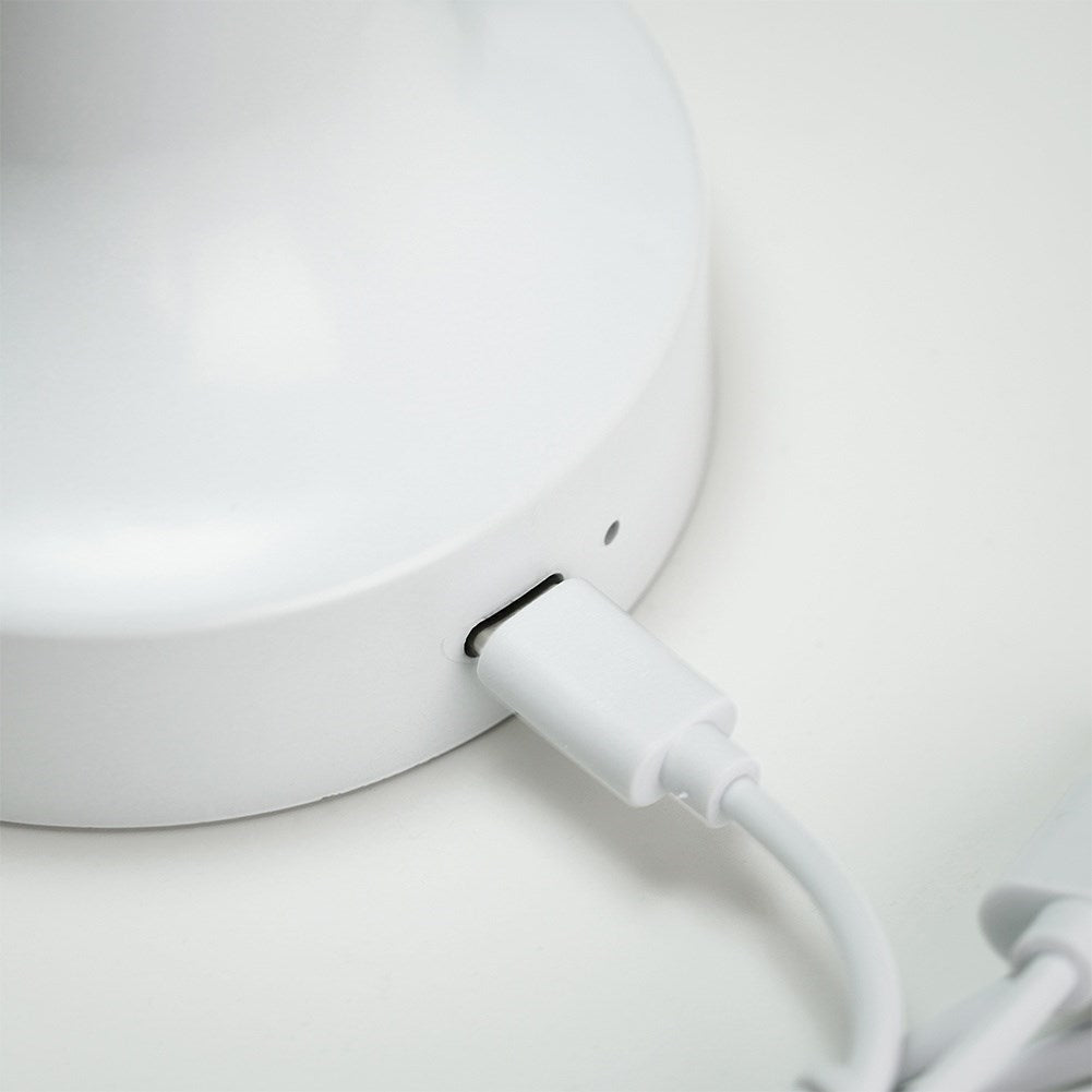 LED table lamp white wireless 3 lighting modes 21 cm