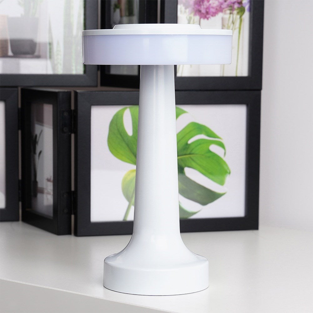 LED table lamp white wireless 3 lighting modes 21 cm
