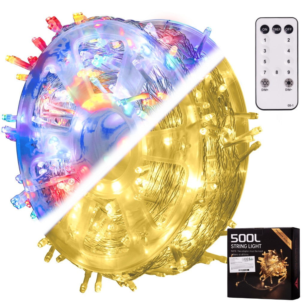 LED wheel chain lights 50m 500LED with remote control