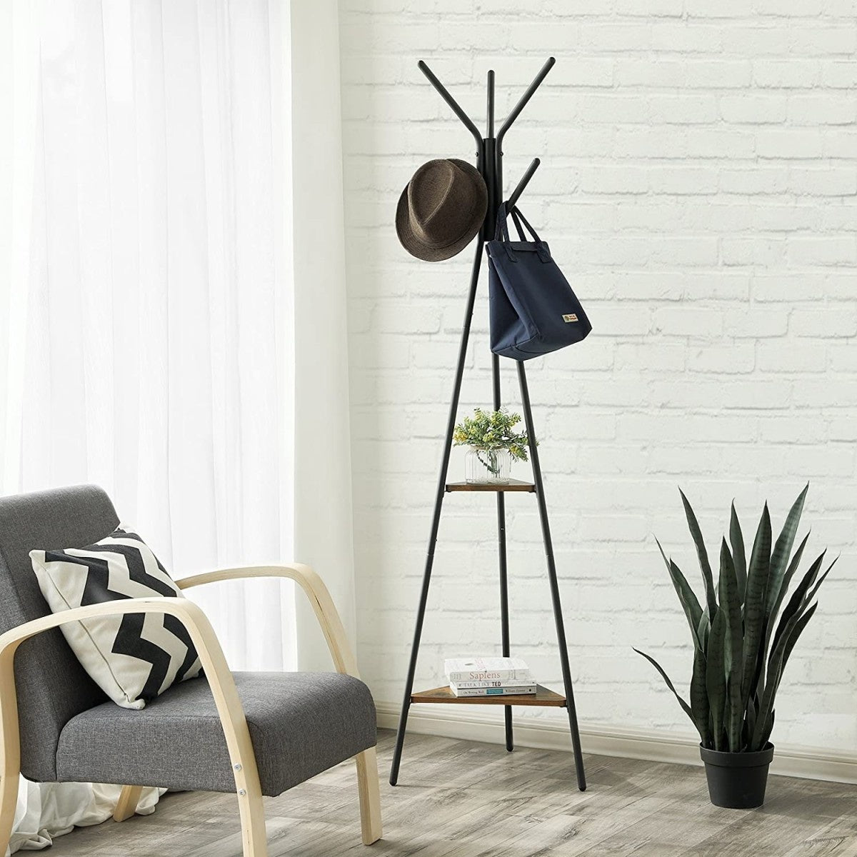 LOFT wooden floor stand for clothes