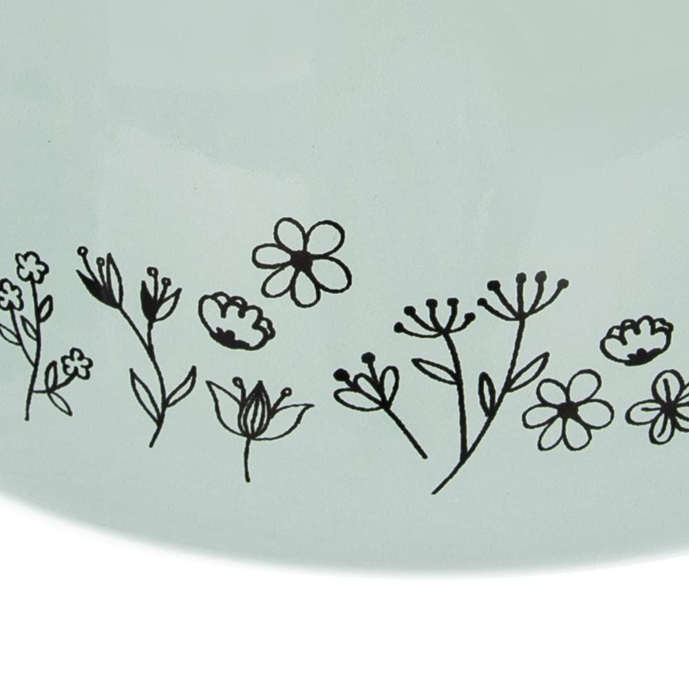 LOUKA blue enameled pot with lid, 20 cm, 4.8 l