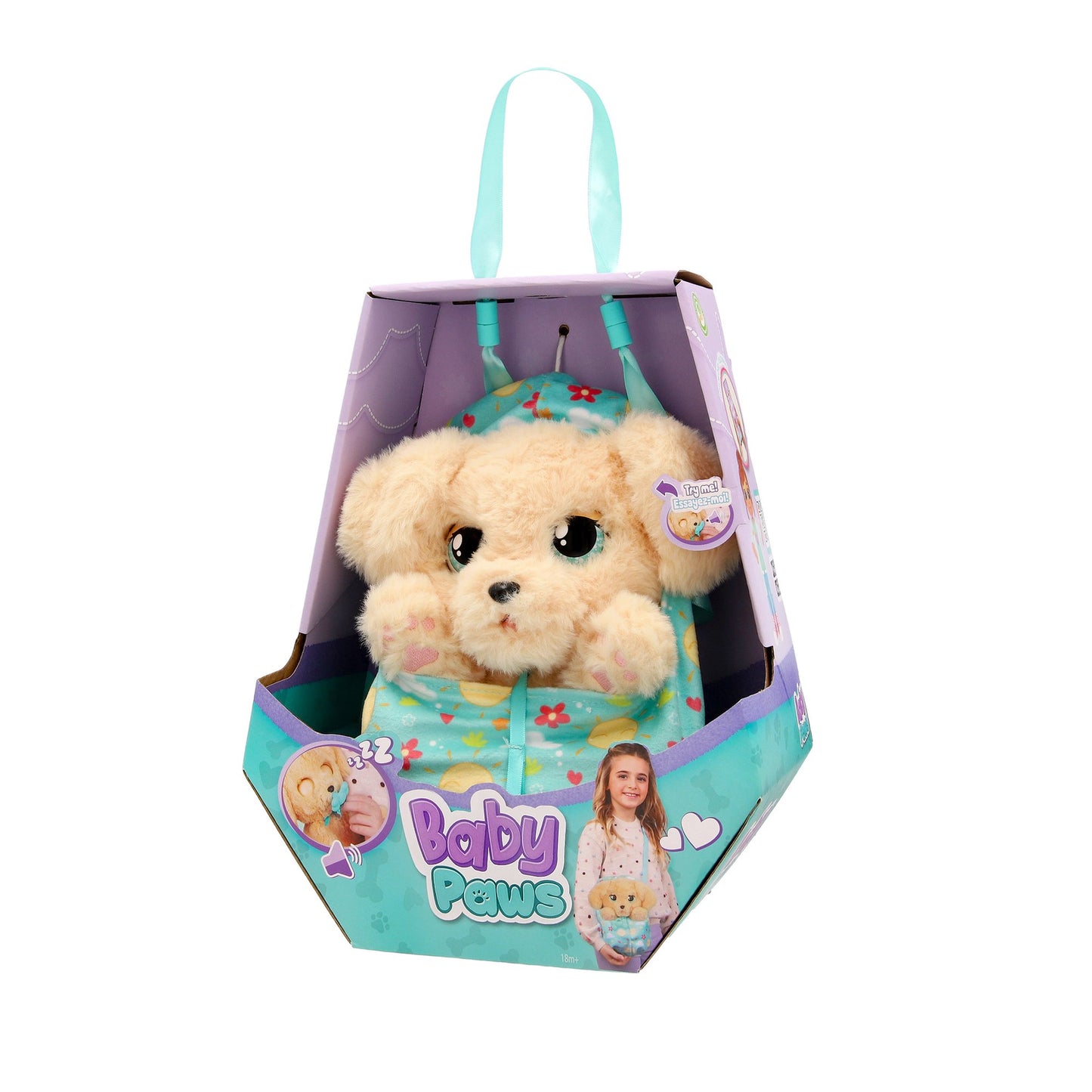 Labrador Plush Toy with Blanket and Sounds, 20 cm
