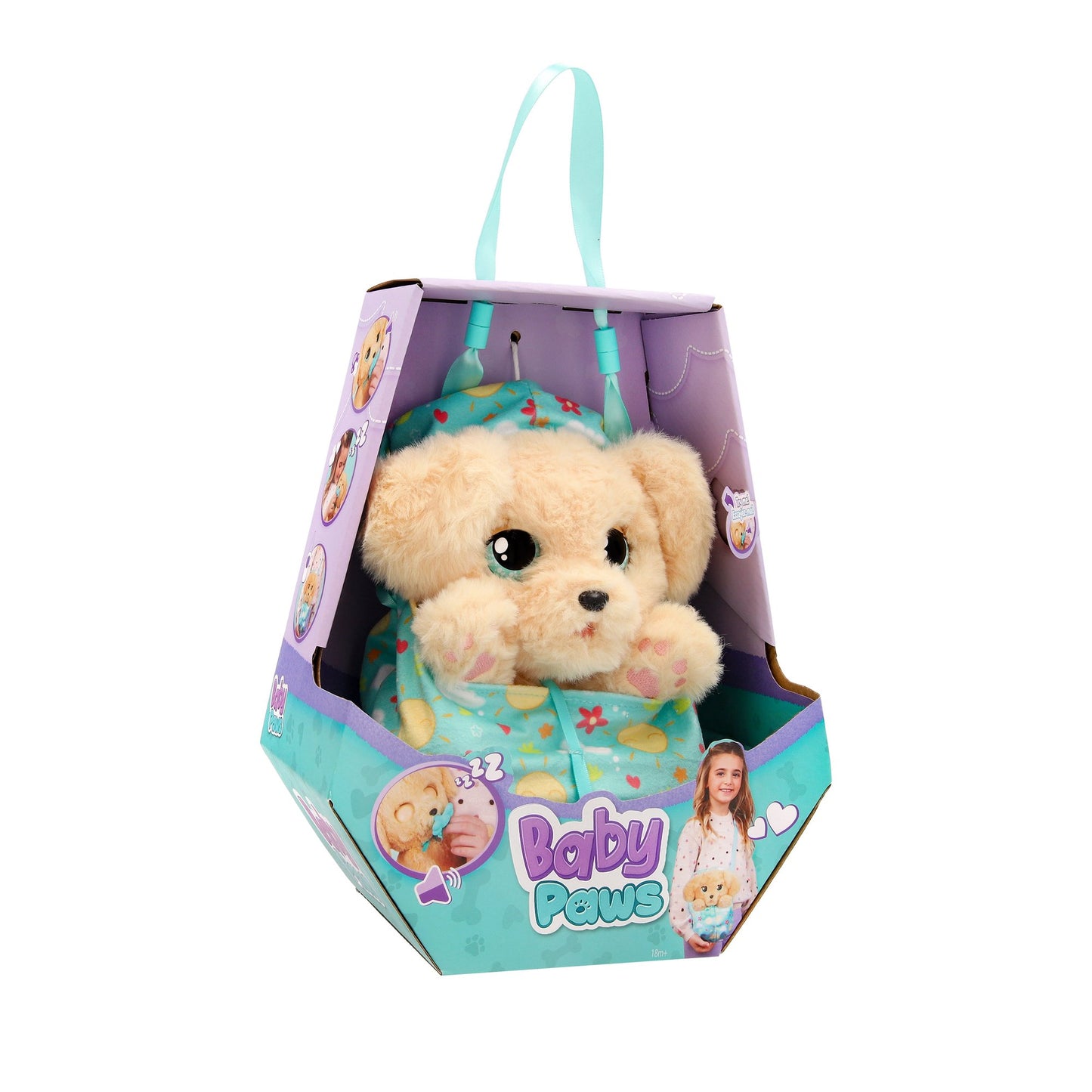 Labrador Plush Toy with Blanket and Sounds, 20 cm