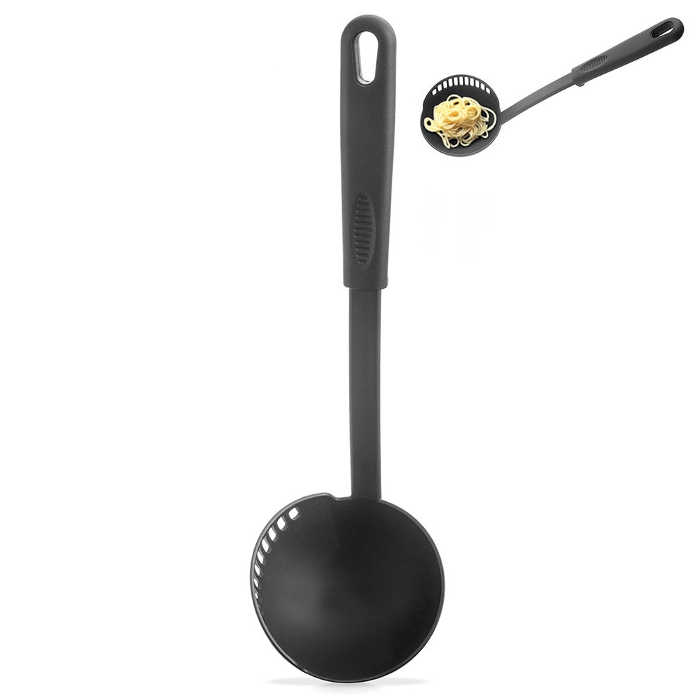 Ladle with strainer, black, BLACKLINE, 150 ml, 30.5 cm