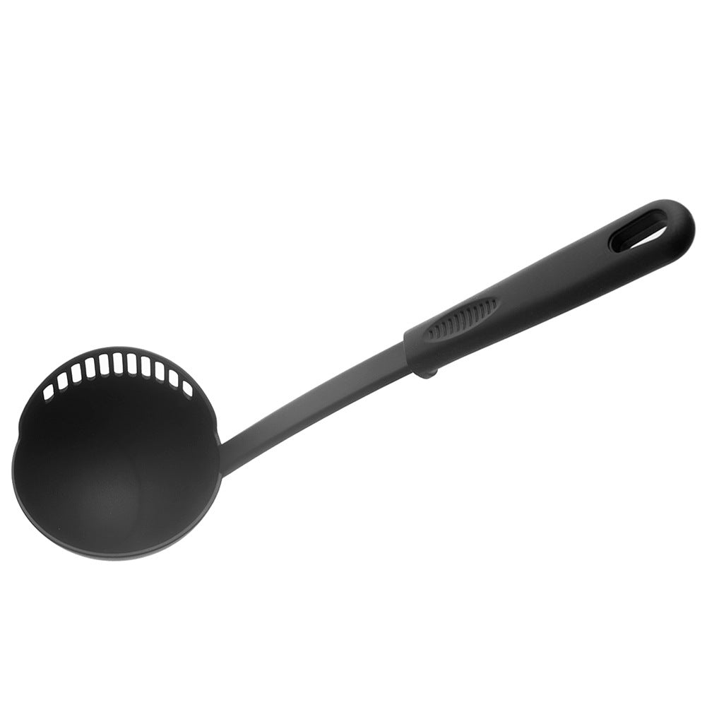 Ladle with strainer, black, BLACKLINE, 150 ml, 30.5 cm