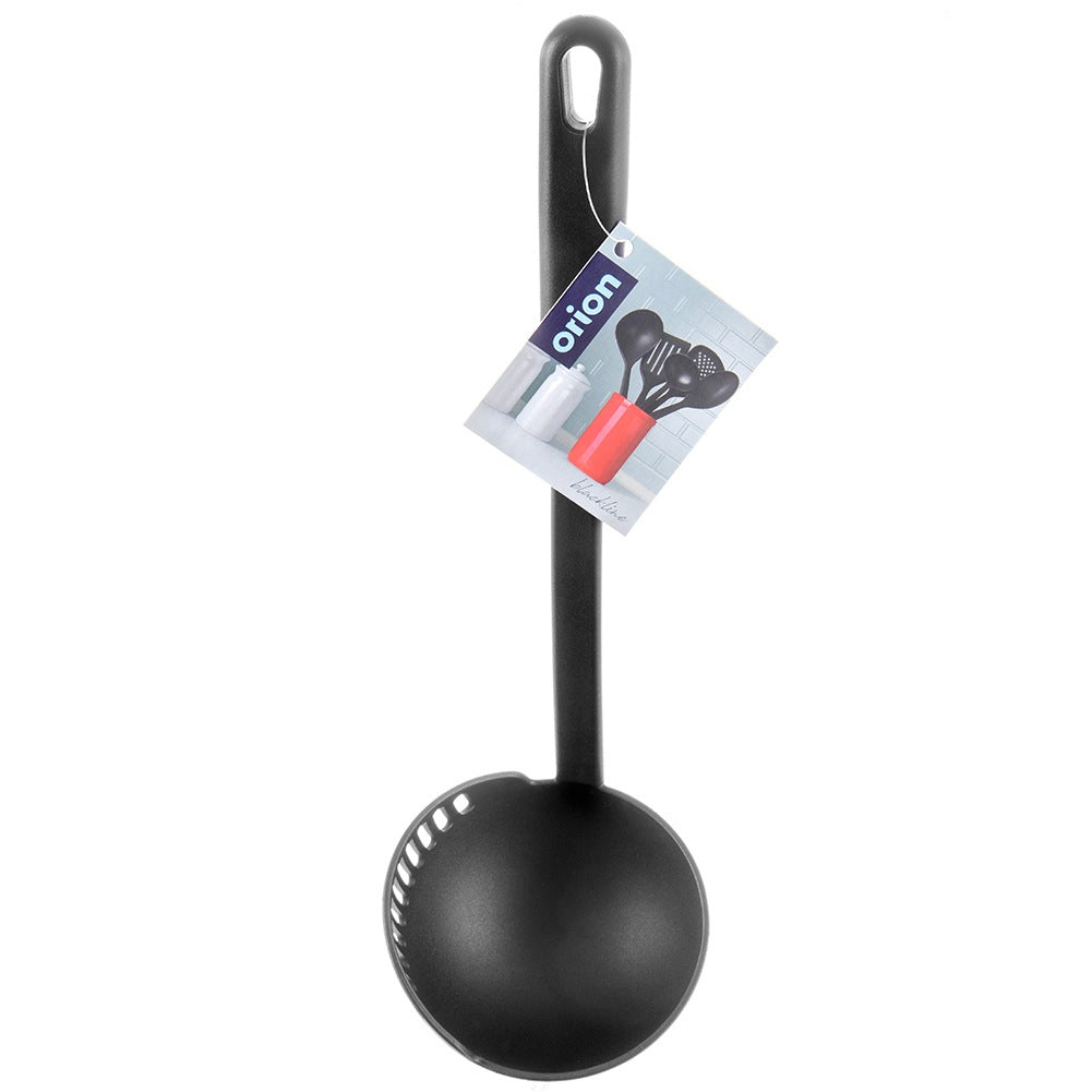 Ladle with strainer, black, BLACKLINE, 150 ml, 30.5 cm