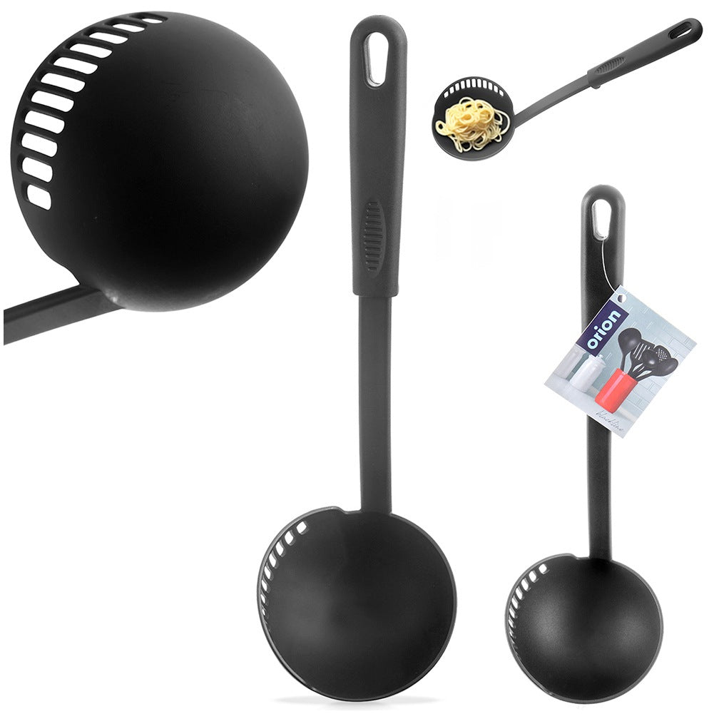 Ladle with strainer, black, BLACKLINE, 150 ml, 30.5 cm