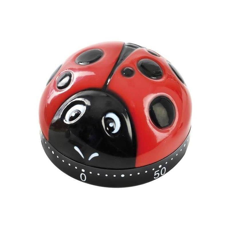 Ladybug kitchen timer: Easy to use, up to 60 min