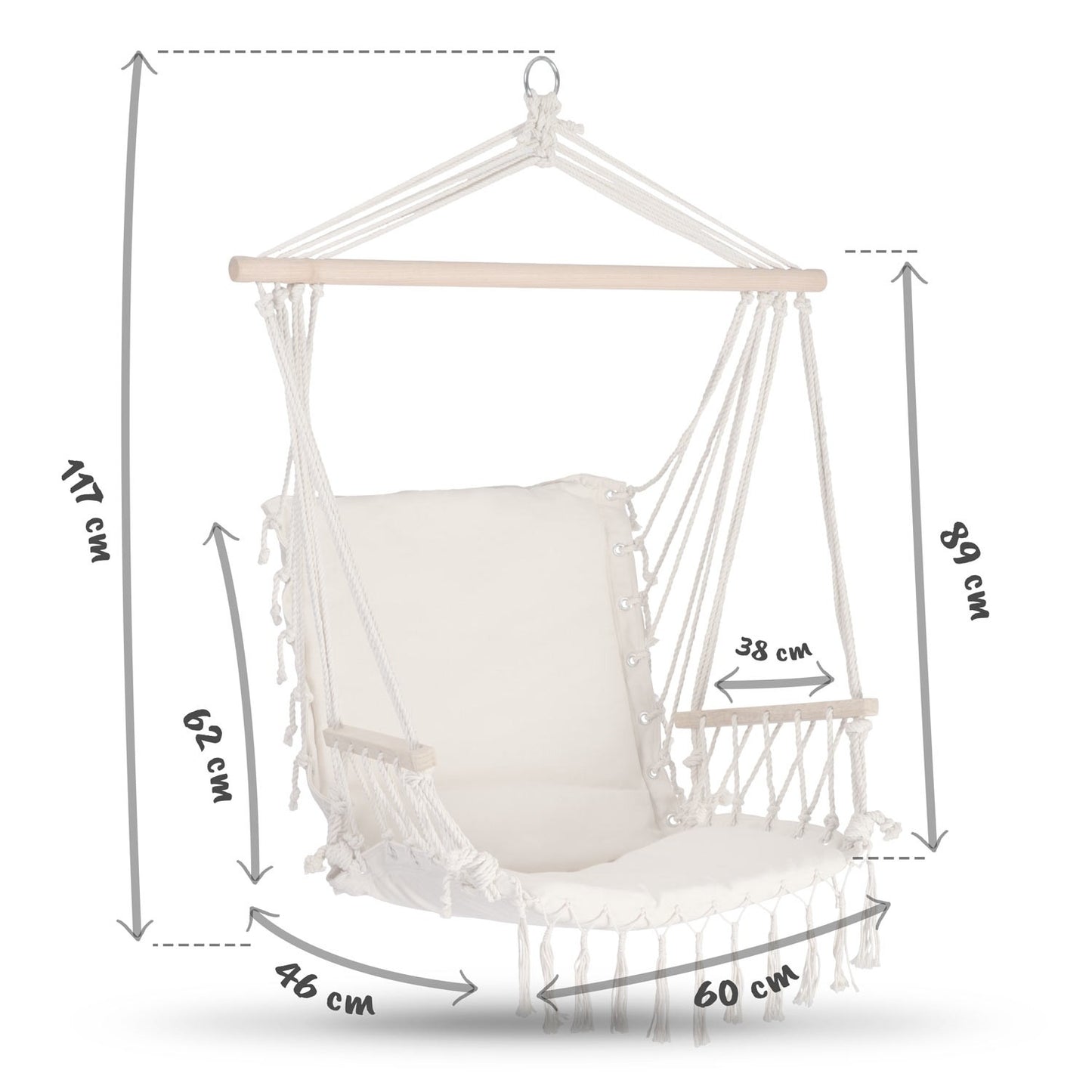 Lagos Beige Hanging Chair