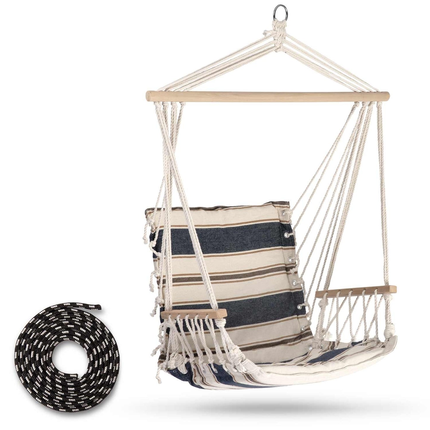 Lagos hanging chair white and blue