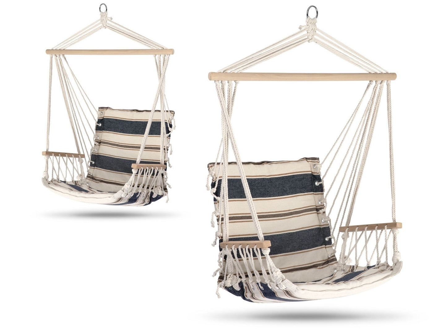 Lagos hanging chair white and blue