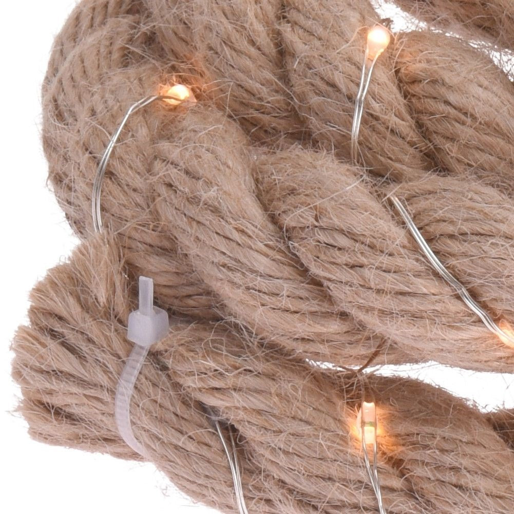 Lamps in hemp rope: Magical Christmas decoration for the tree