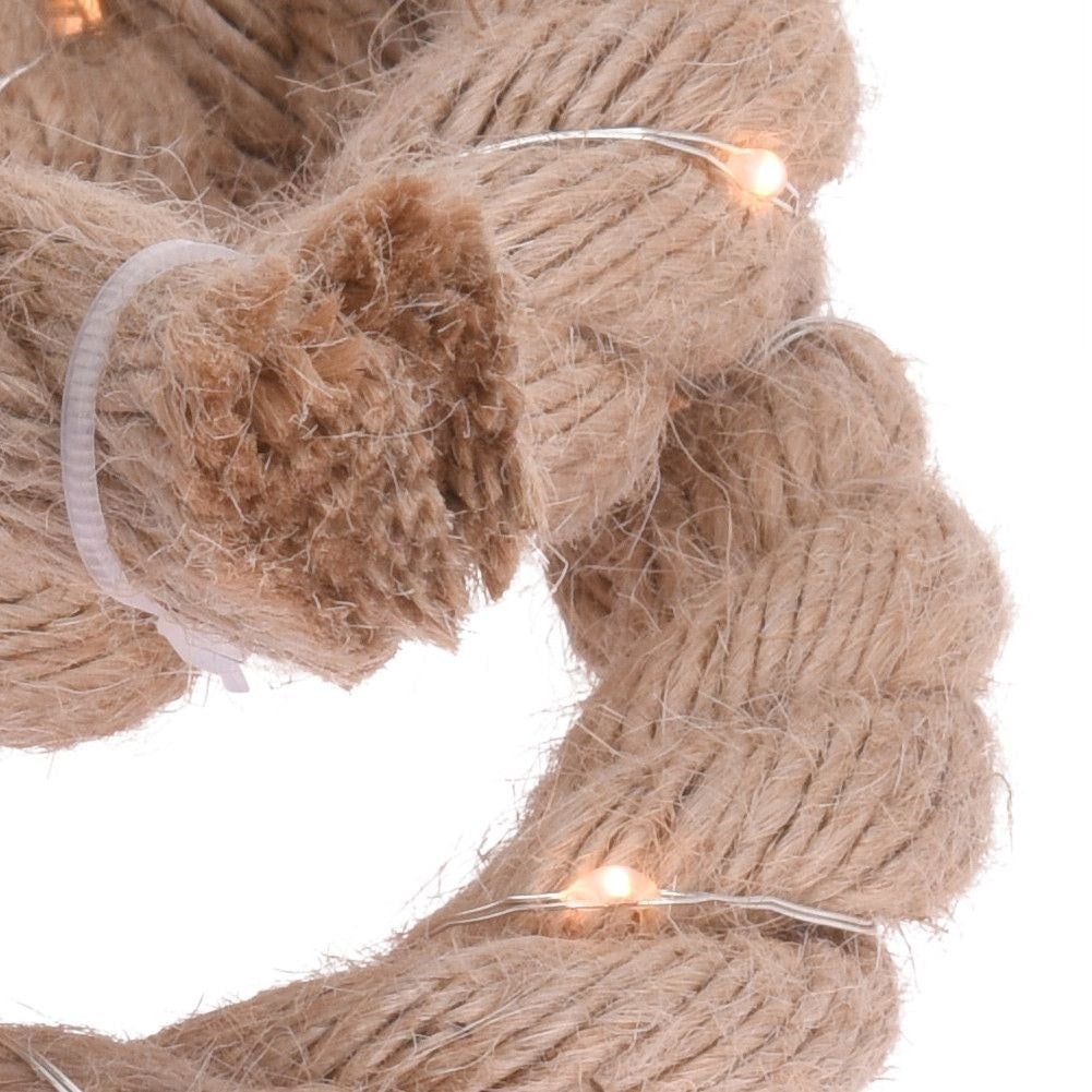 Lamps in hemp rope: Magical Christmas decoration for the tree
