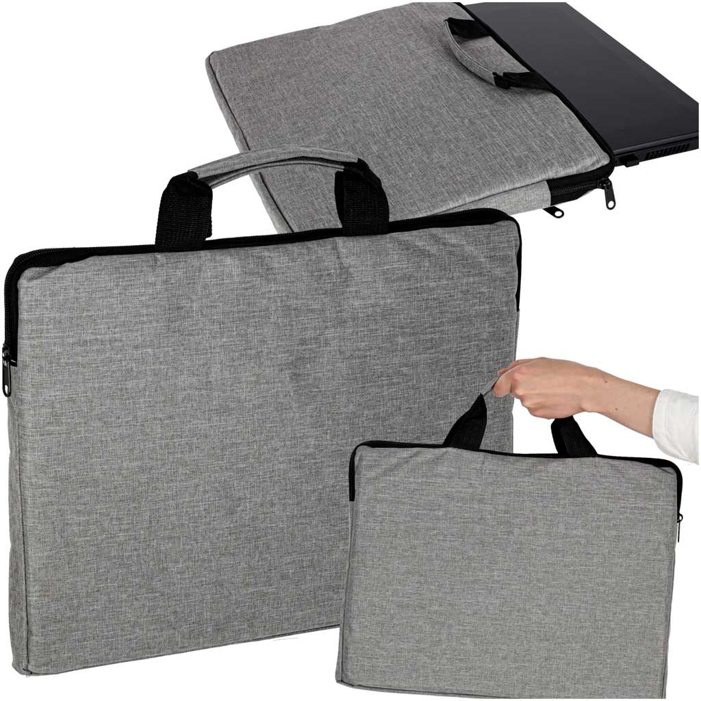 Laptop Bag 15.6"" Case Cover for Women & Men, Grey