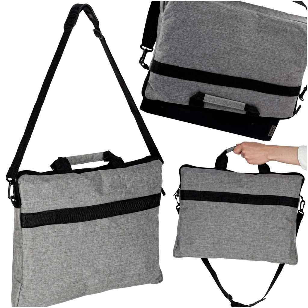 Laptop Bag 15.6 Inch with Strap – Grey