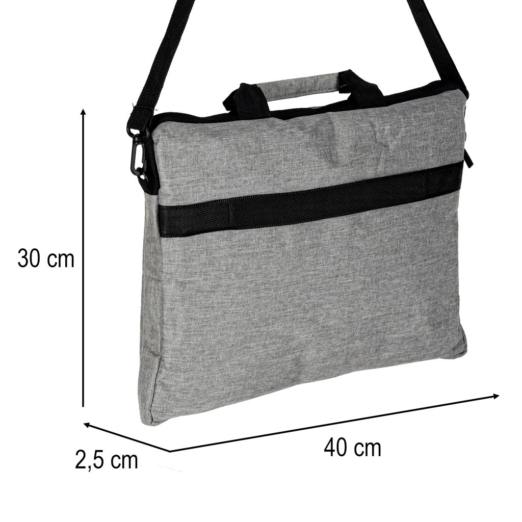 Laptop Bag 15.6 Inch with Strap – Grey