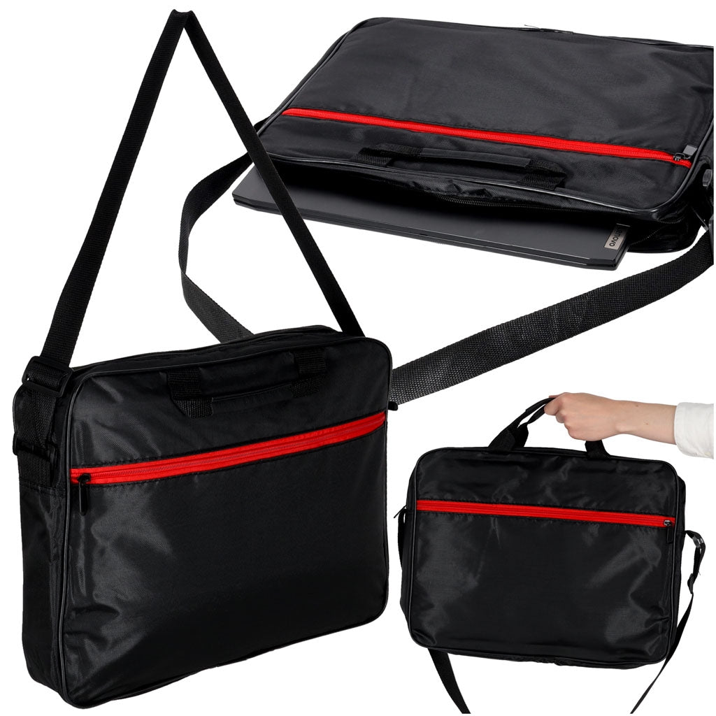 Laptop Bag 15.6 Inch with Strap – Unisex, Black