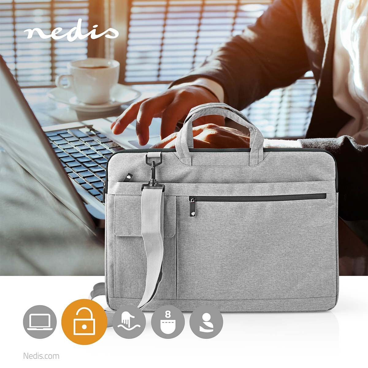 Laptop Bag with Shoulder Strap, Fits 17-18"" Laptops, Polyester