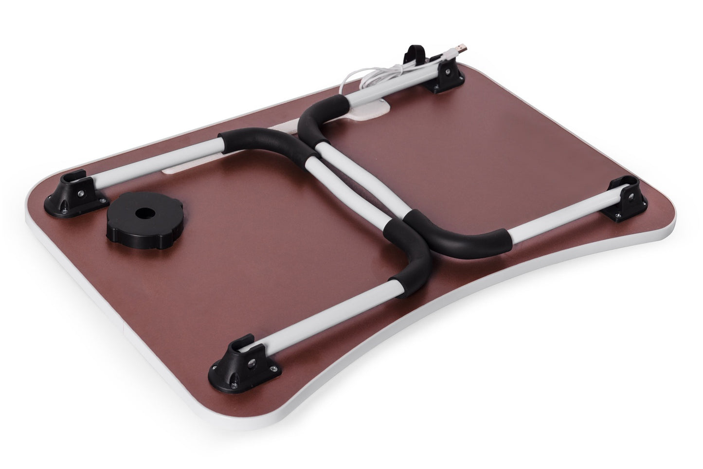 Laptop stand foldable tray 60x40 cm lamp fan ModernHome
