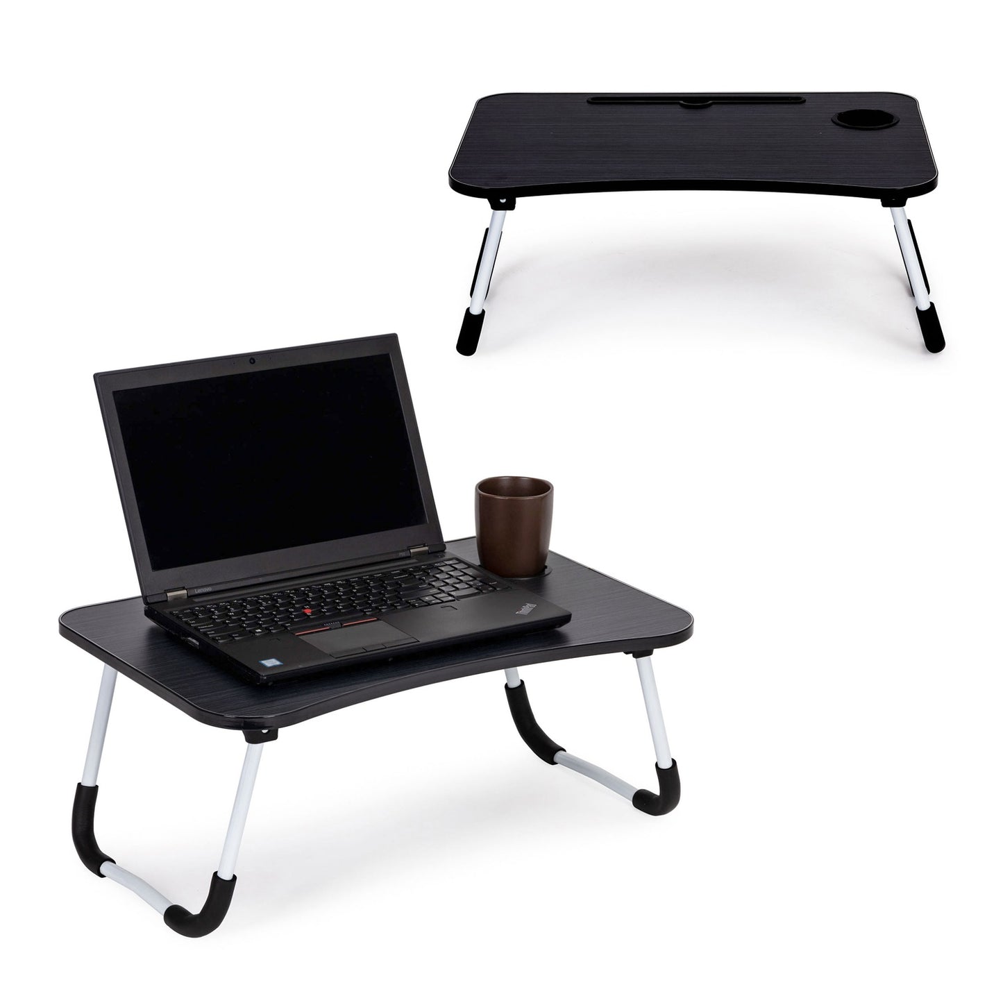 Laptop stand for bed table 60x40cm - Black