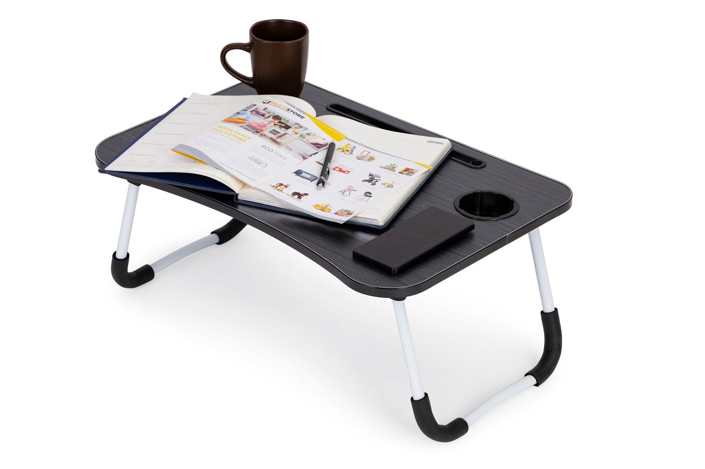 Laptop stand for bed table 60x40cm - Black