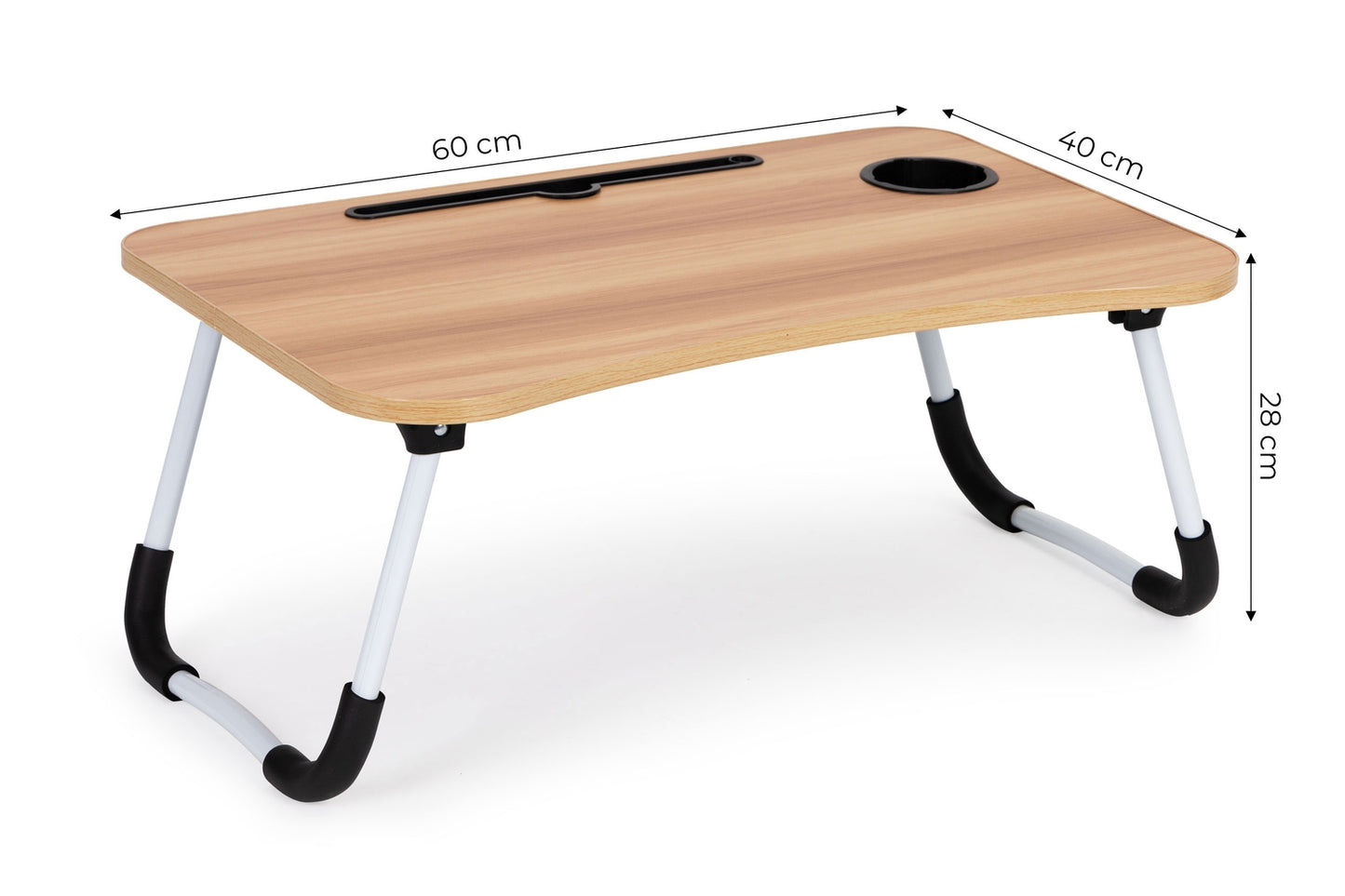 Laptop stand for bed table 60x40cm - Wood