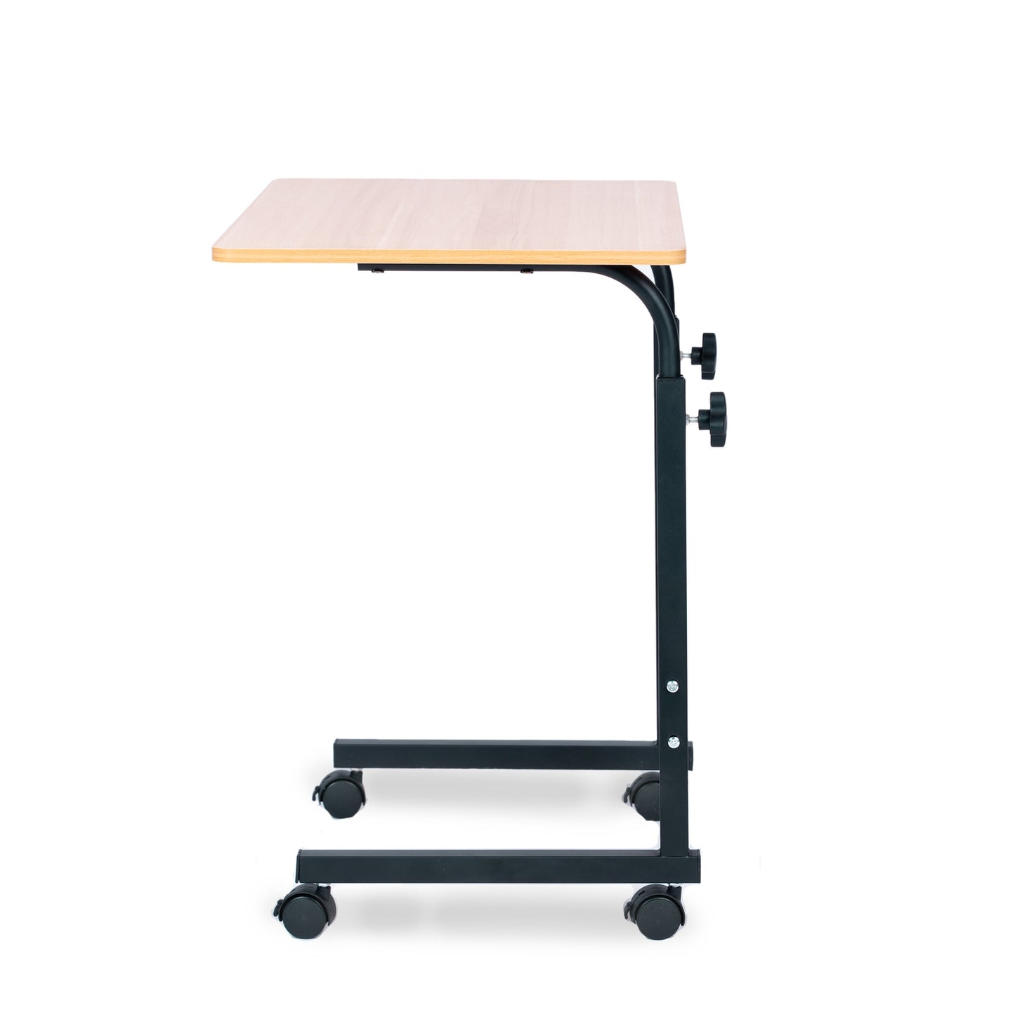 Laptop table with wheels, overbed, overcouch table - brown
