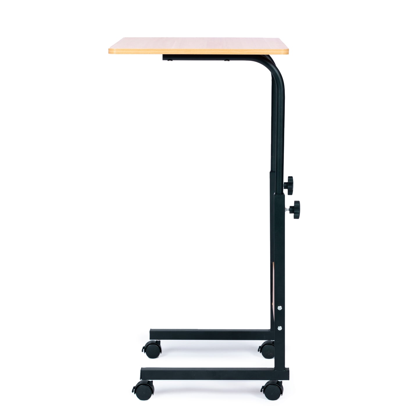 Laptop table with wheels, overbed, overcouch table - brown