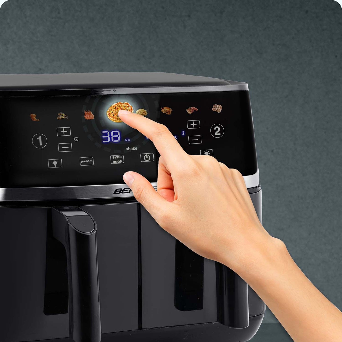 Large Air fryer Berdsen BD-657 black