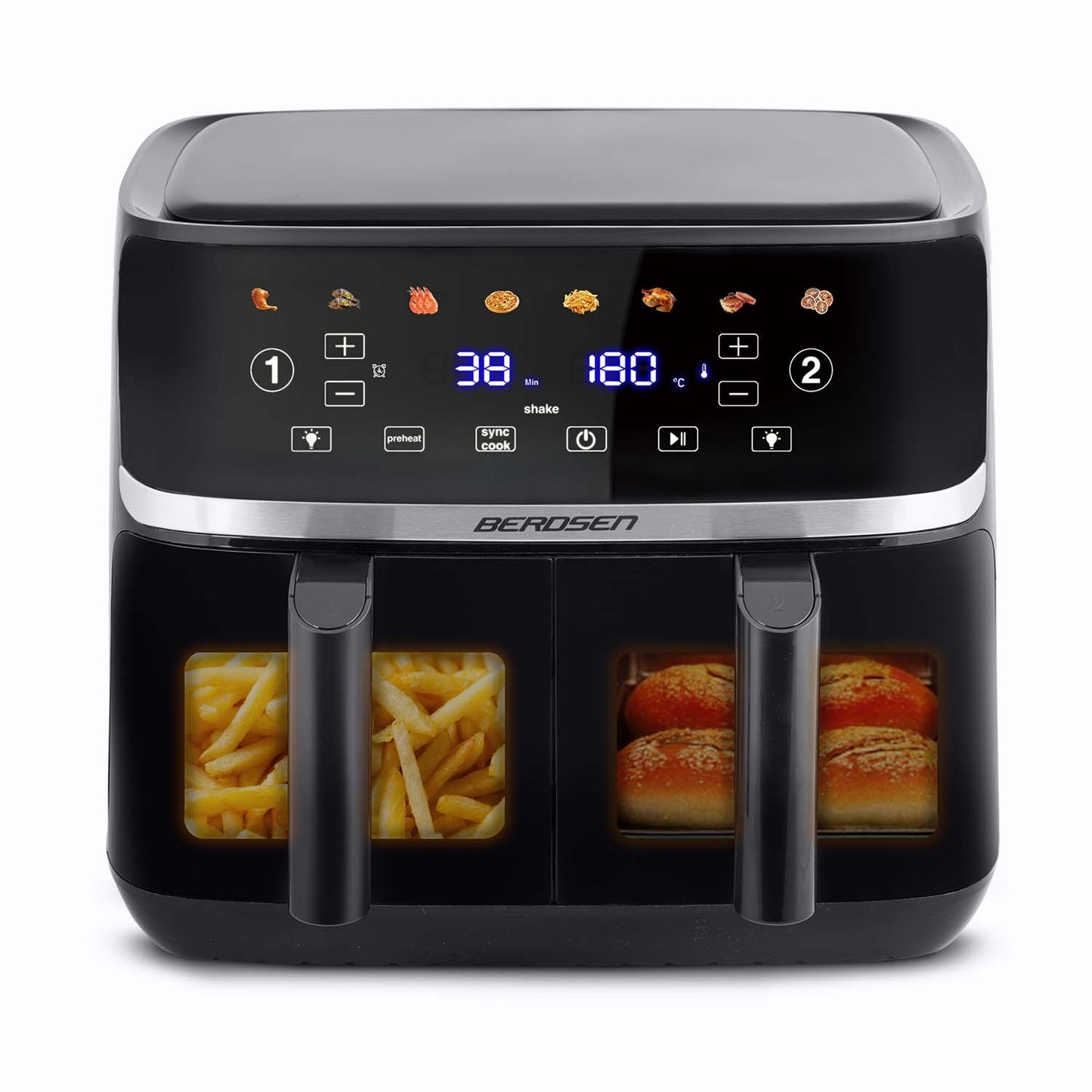Large Air fryer Berdsen BD-657 black