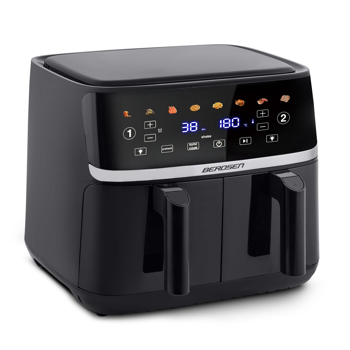 Large Air fryer Berdsen BD-657 black