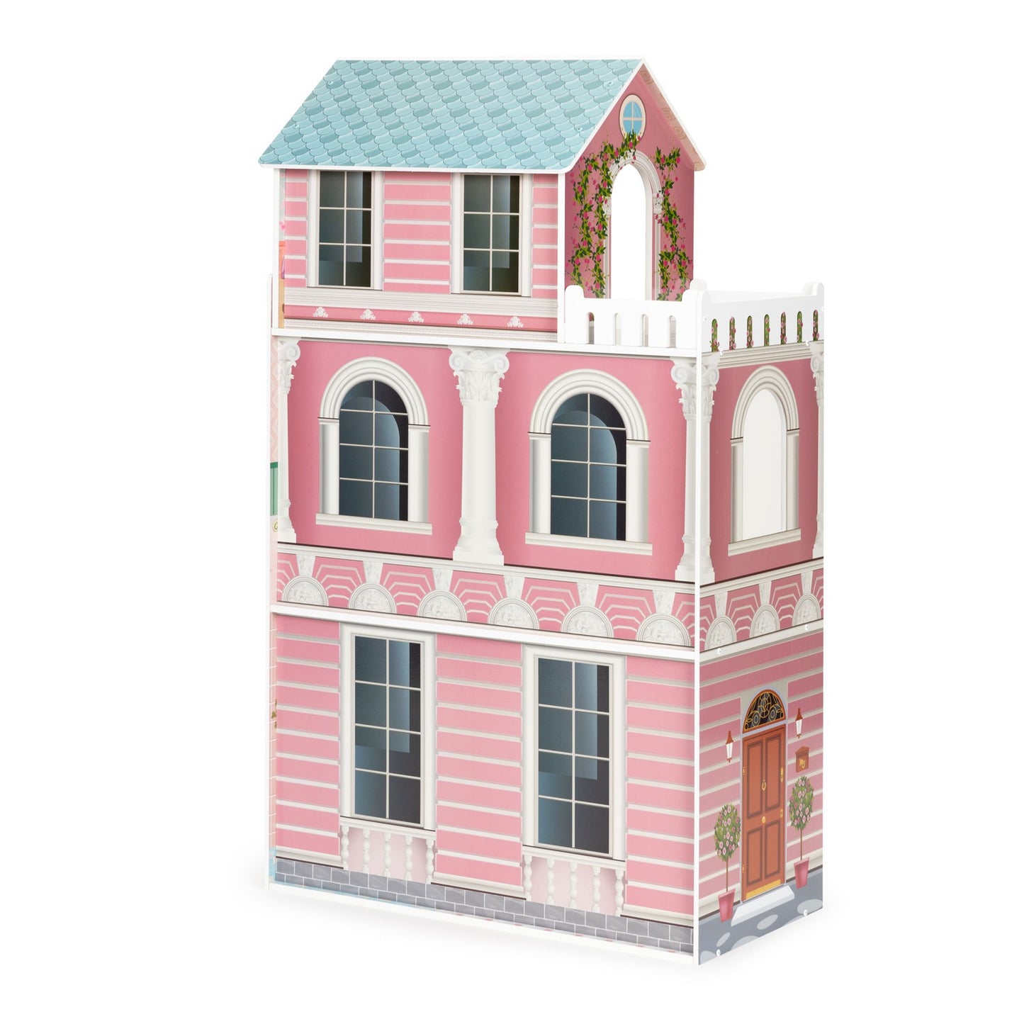 Large Barbie dollhouse with a set of furniture ECOTOYS