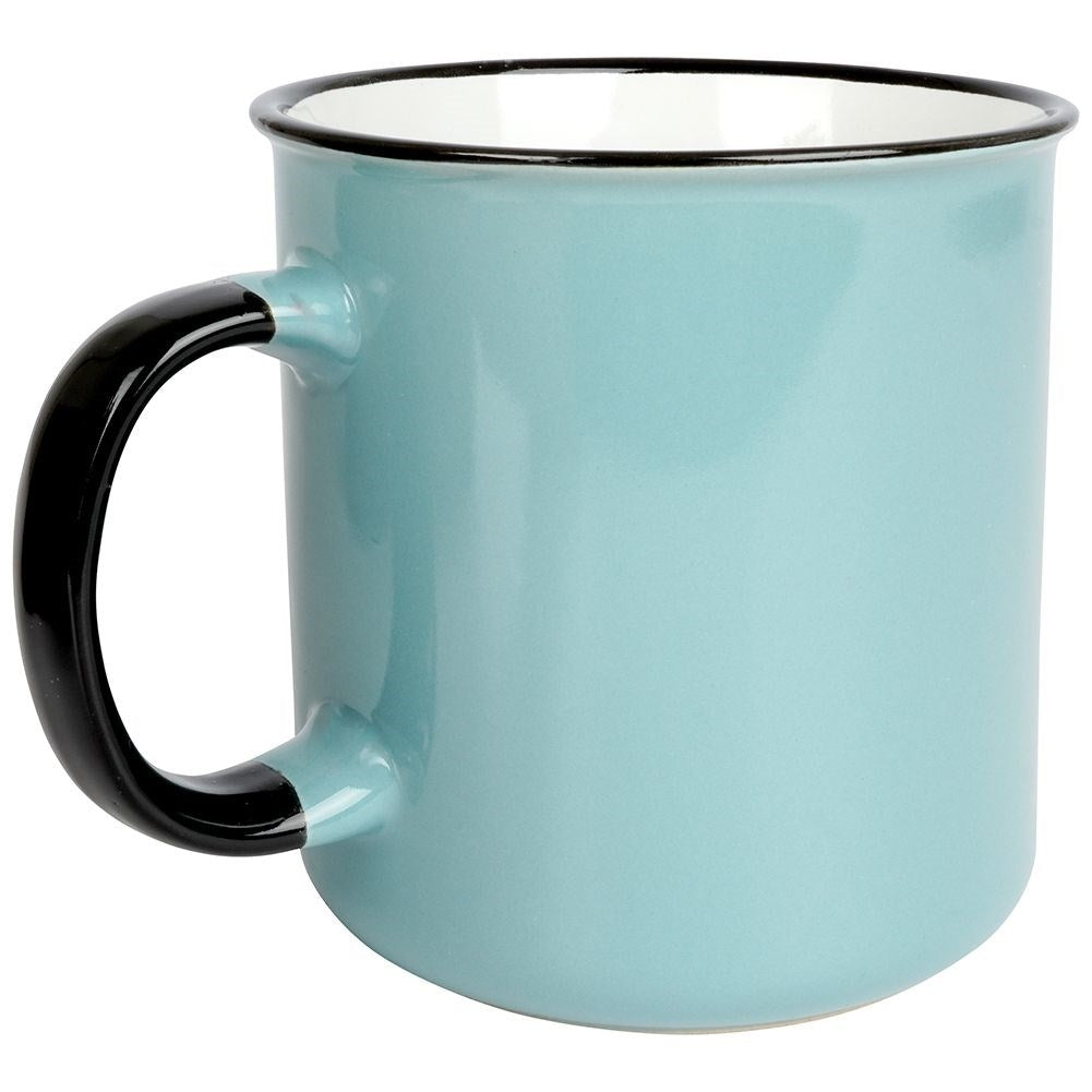 Large Blue Ceramic Mug - 700 ml, Microwave safe