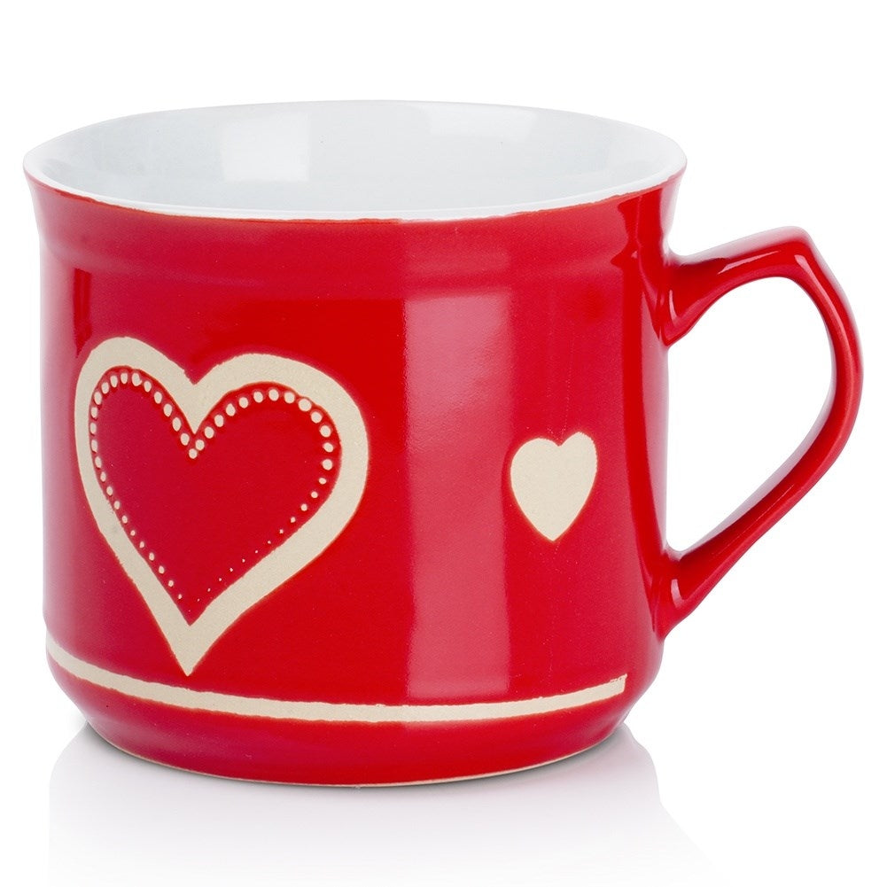 Large Ceramic Mug with Handle for Coffee and Tea