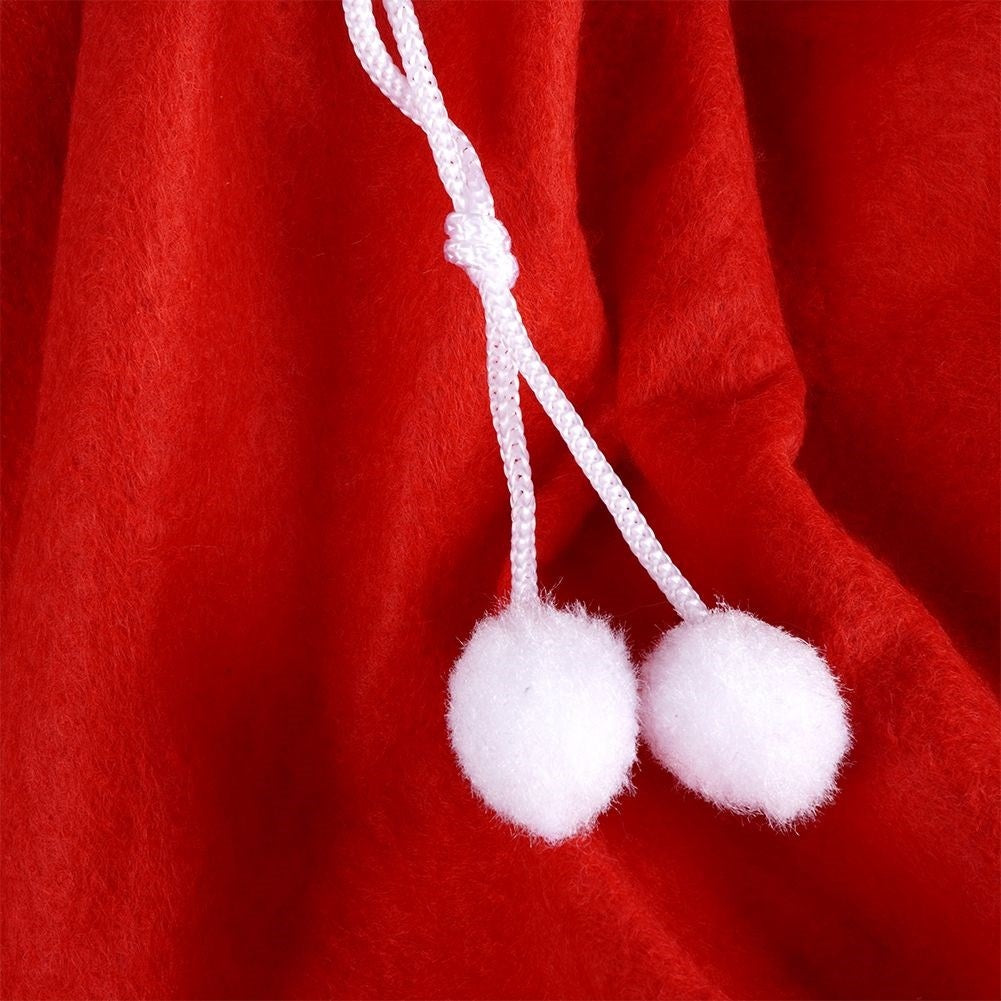 Large Christmas sack with drawstring in soft fleece