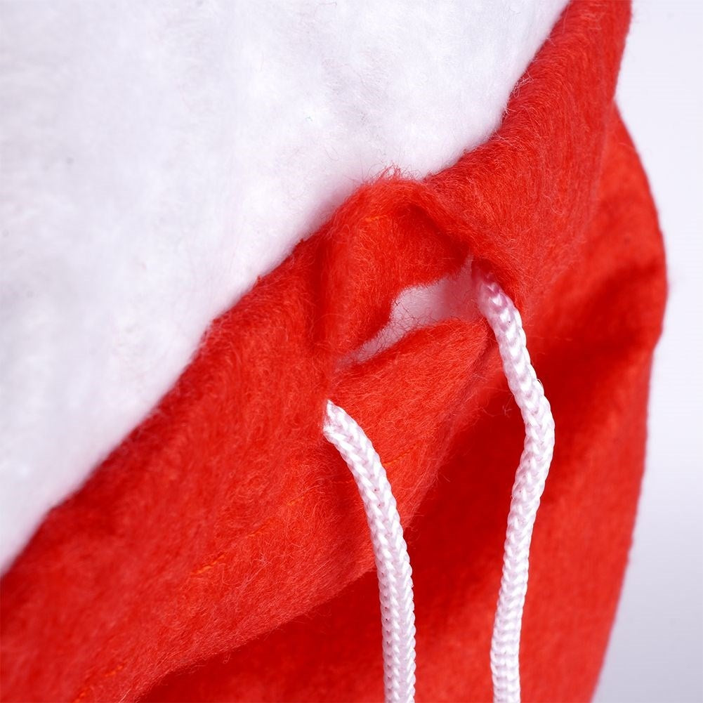 Large Christmas sack with drawstring in soft fleece