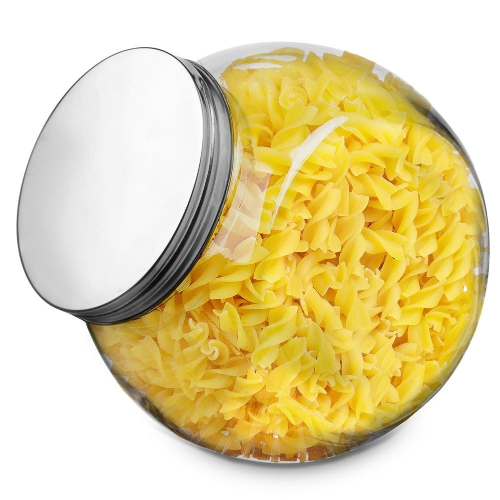 Large Glass Jar 3L with Stainless Steel Lid - Versatile Storage