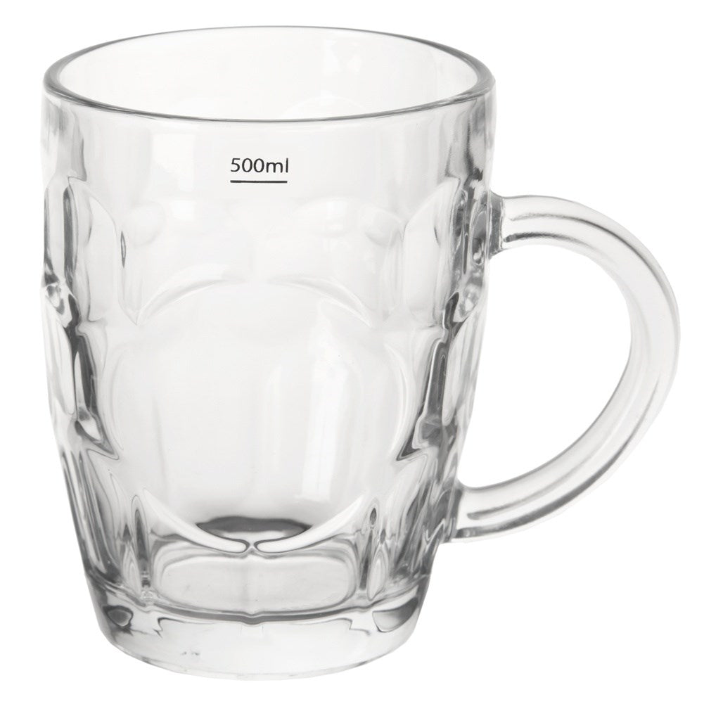 Large Glass Mug with Handle - 500 ml