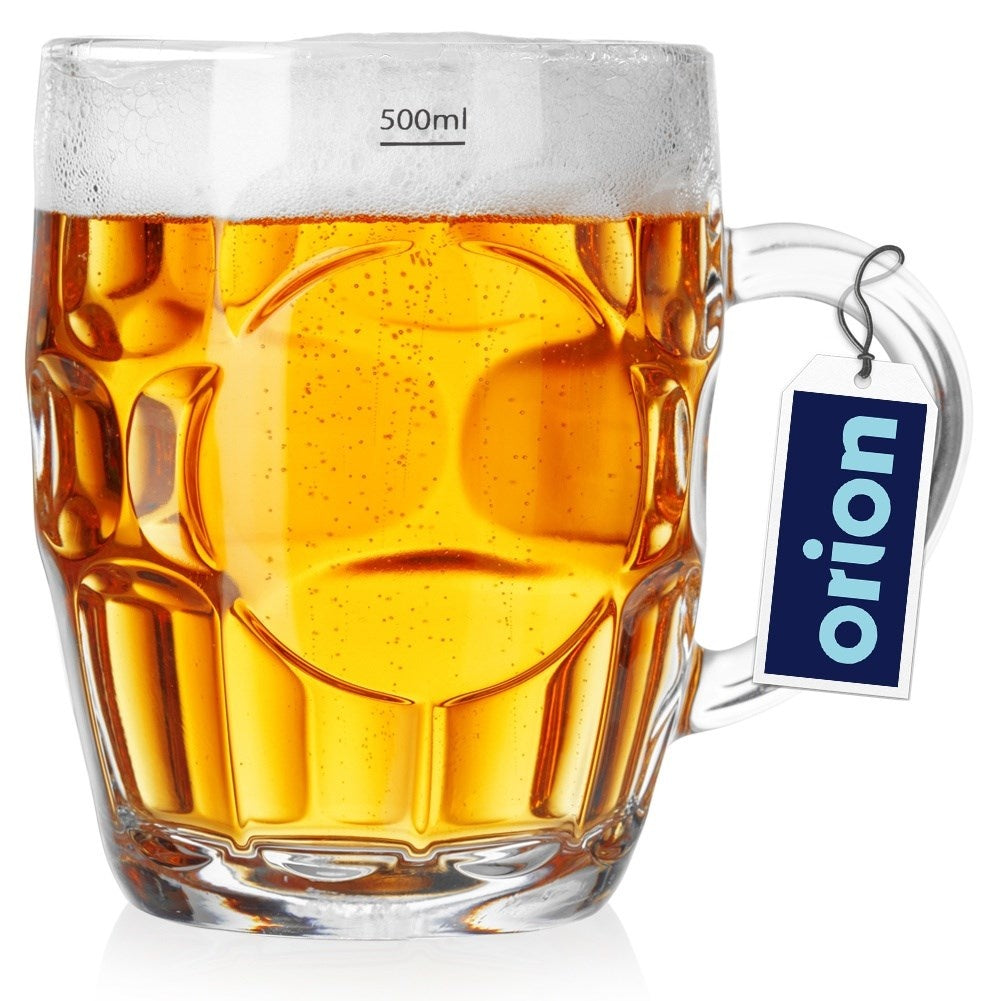 Large Glass Mug with Handle - 500 ml