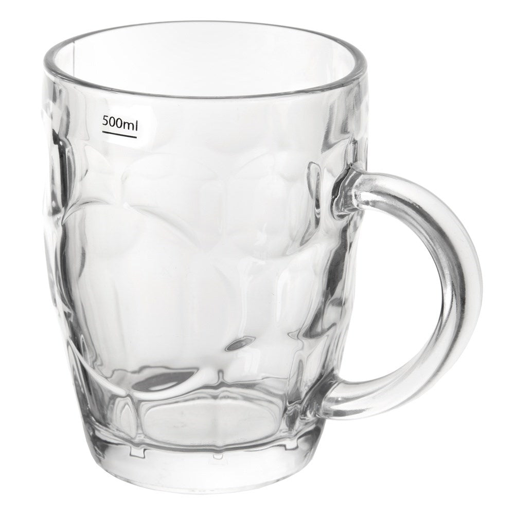 Large Glass Mug with Handle - 500 ml