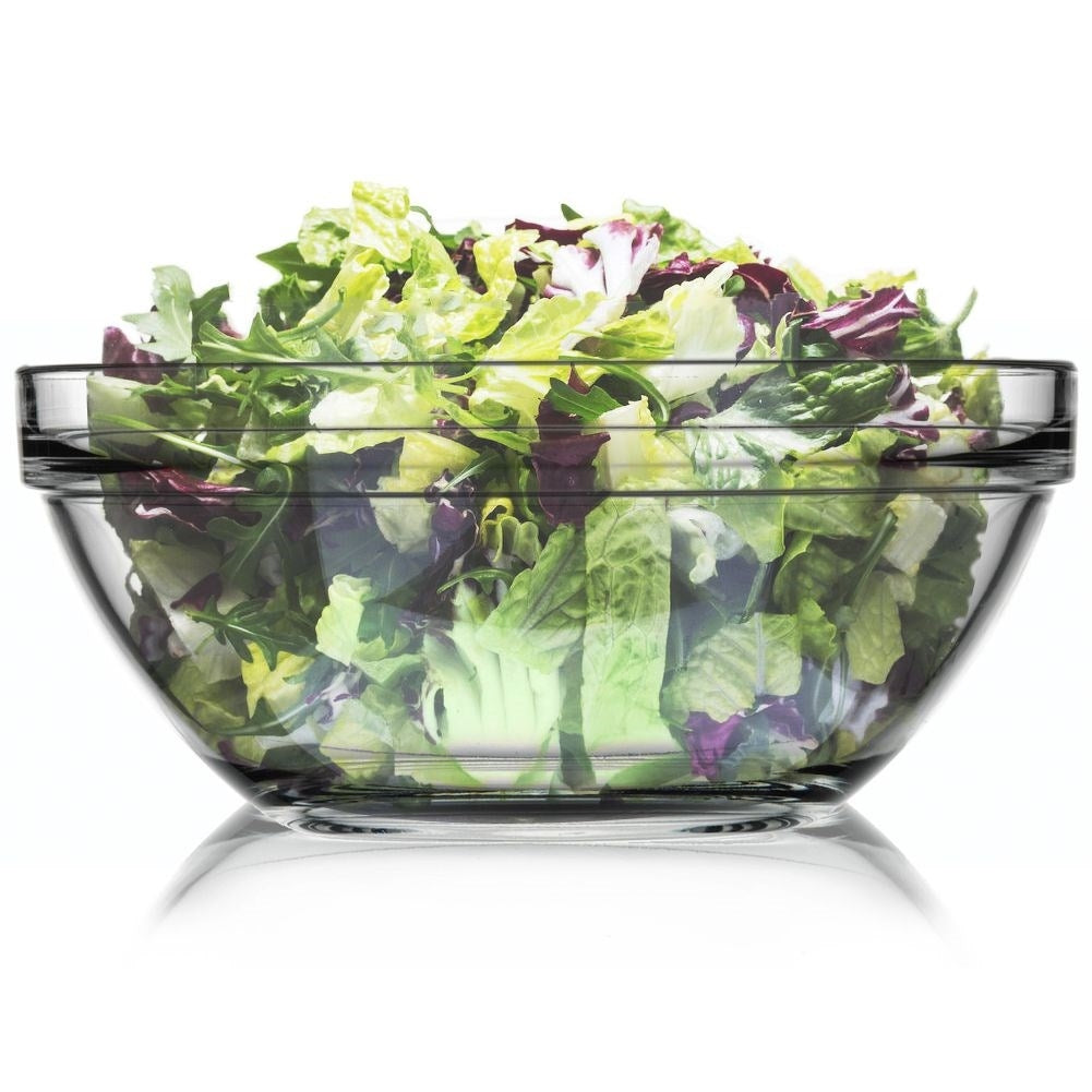 Large Glass Serving Bowl for Salads and Snacks