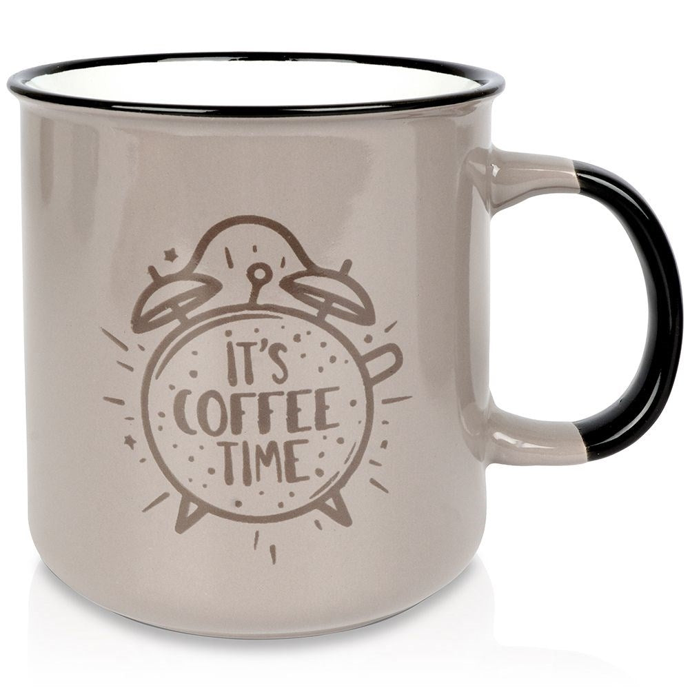 Large Gray Ceramic Mug 700 ml - Microwave safe