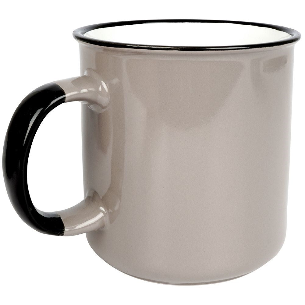 Large Gray Ceramic Mug 700 ml - Microwave safe