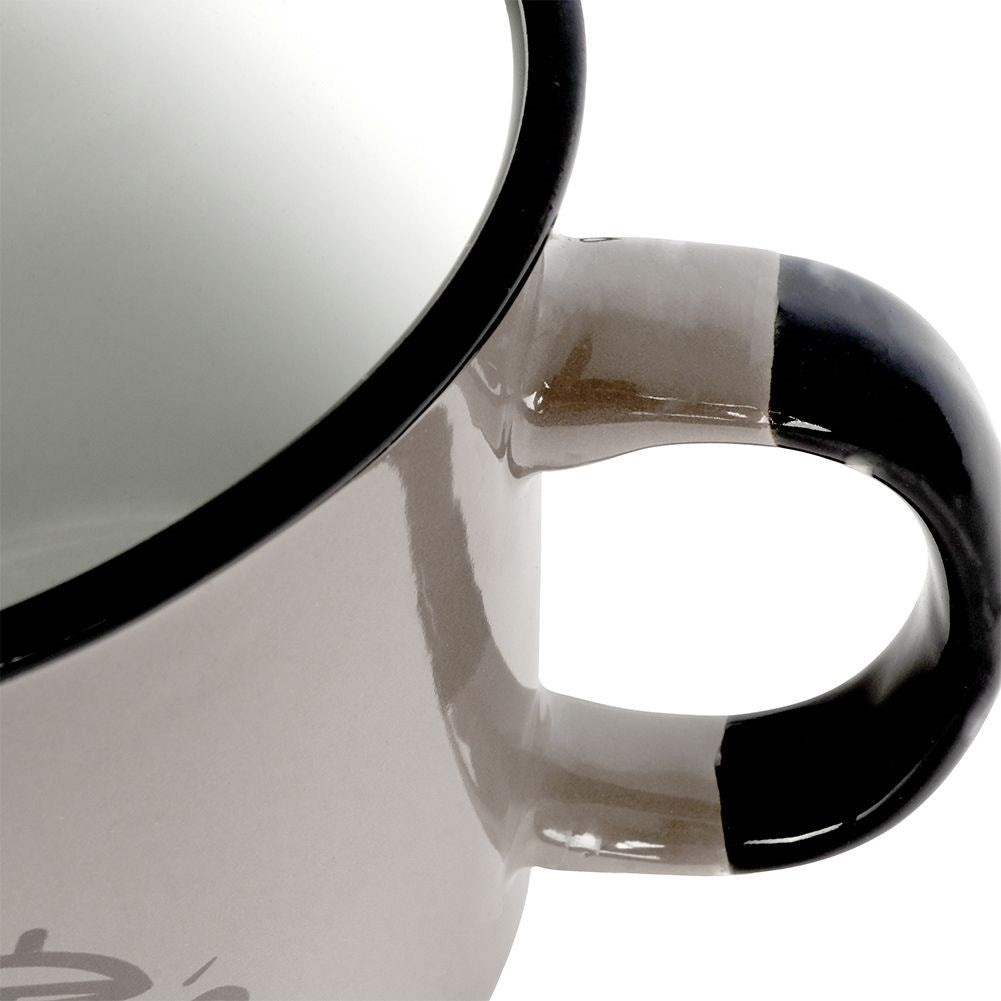 Large Gray Ceramic Mug 700 ml - Microwave safe