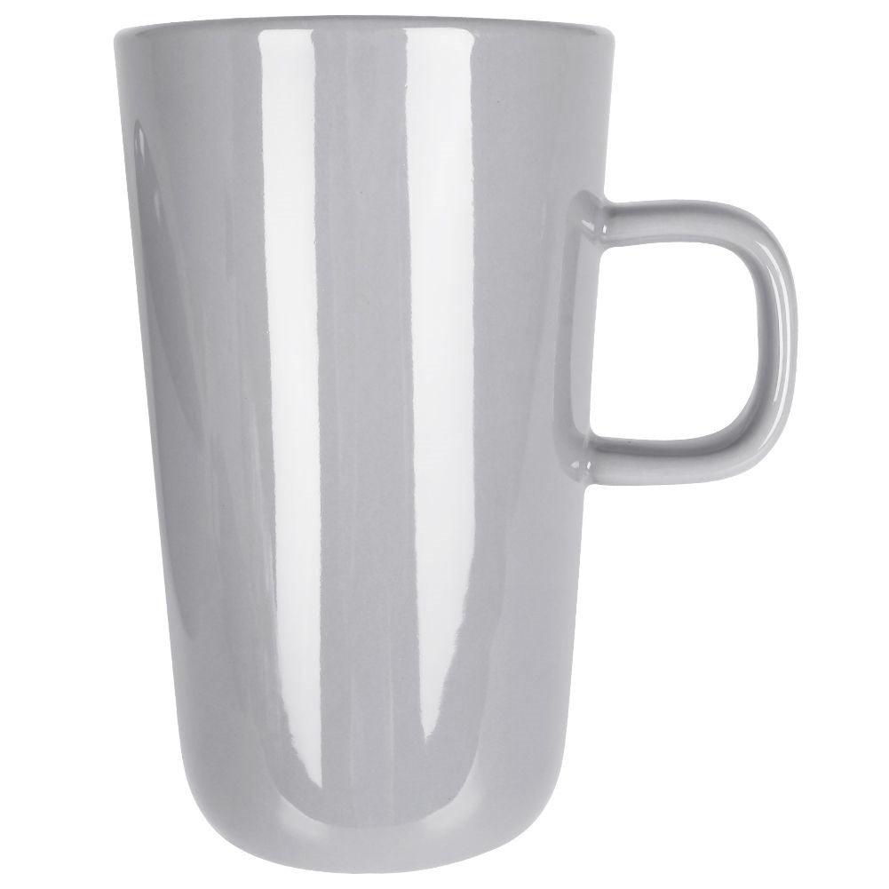 Large Gray Porcelain Mug - 530 ml for Coffee and Tea