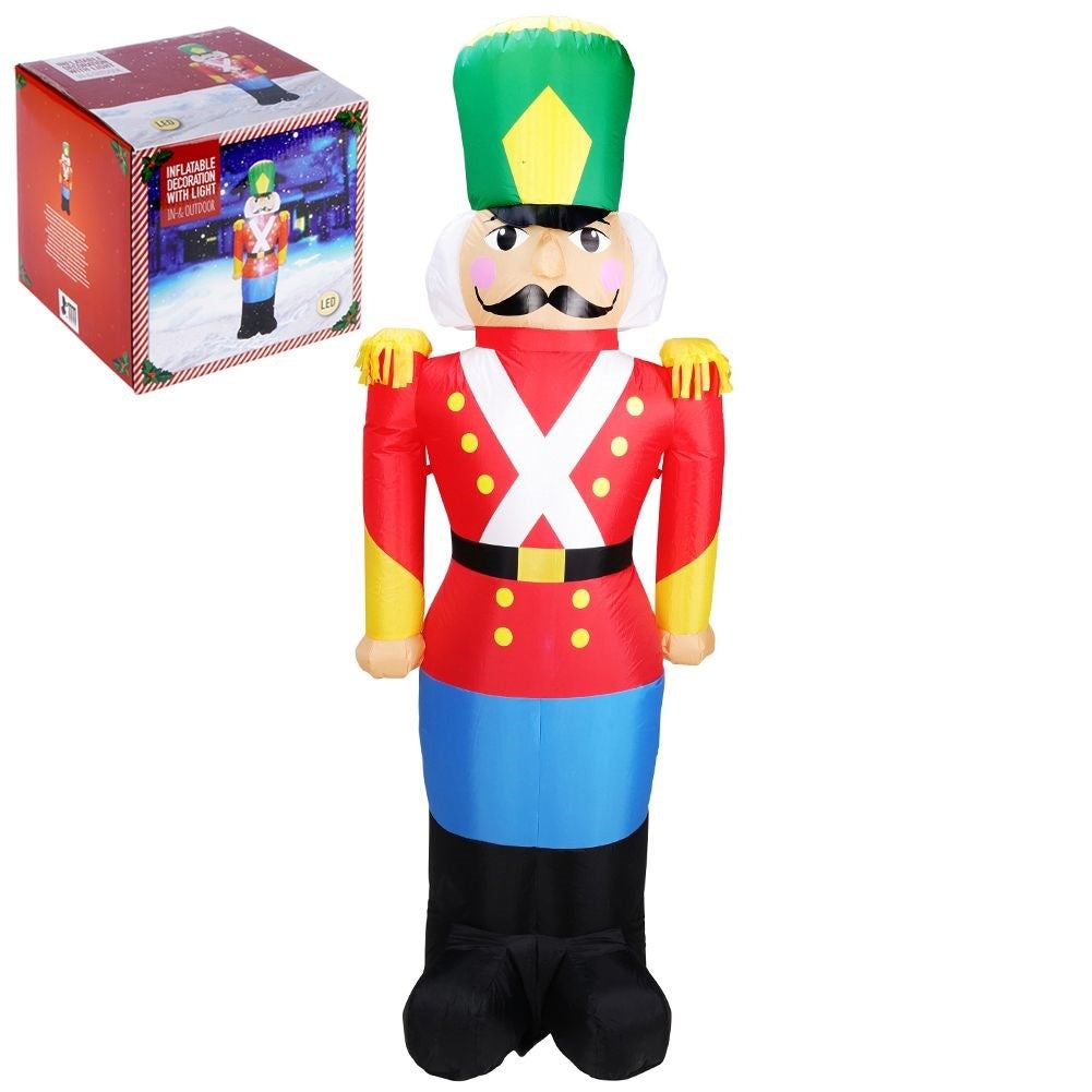 Large Inflatable Nutcracker with LED lighting