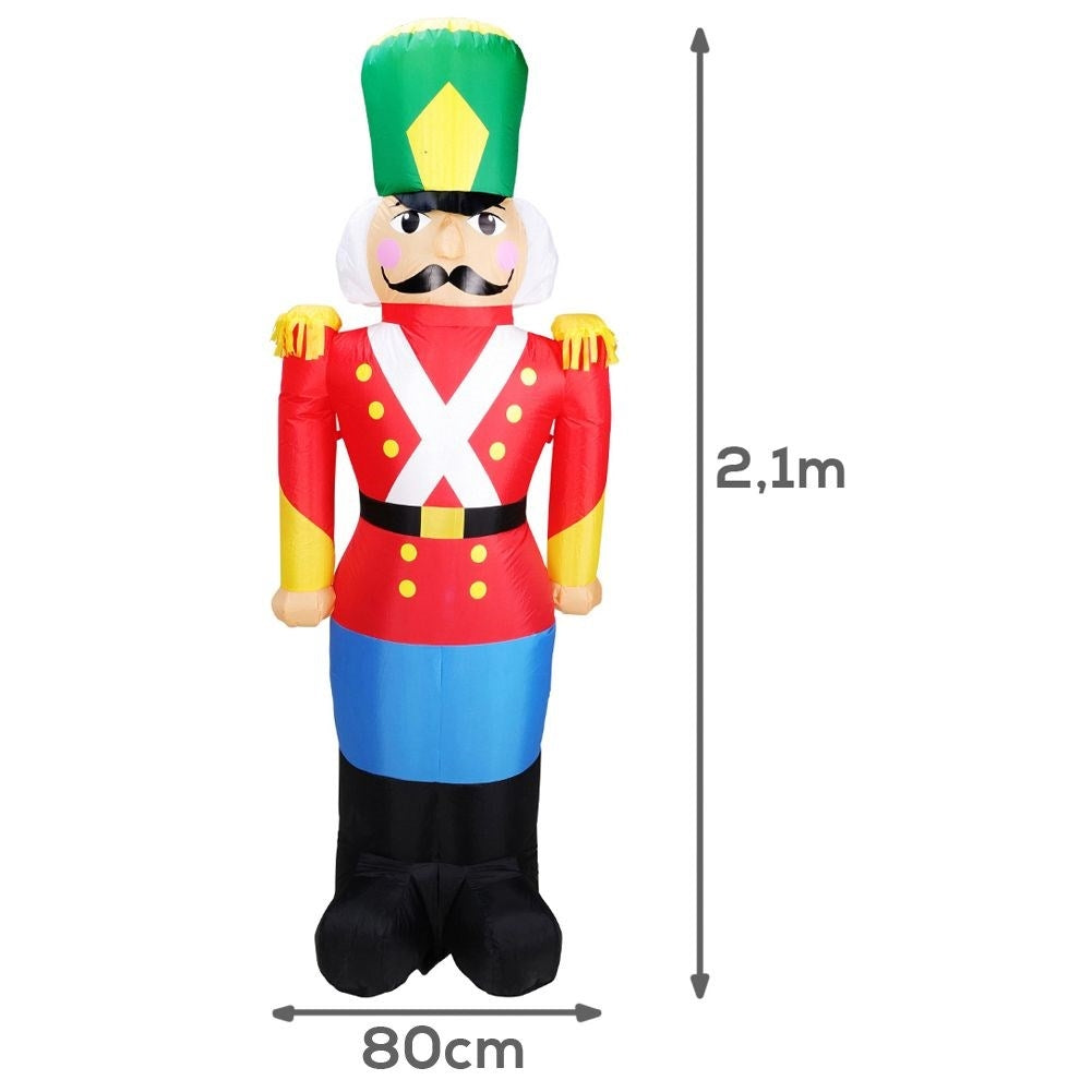 Large Inflatable Nutcracker with LED lighting