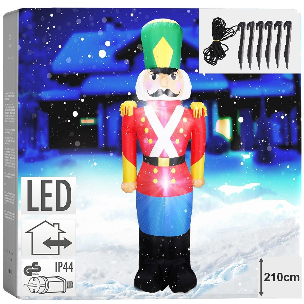 Large Inflatable Nutcracker with LED lighting