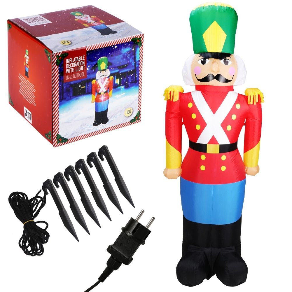 Large Inflatable Nutcracker with LED lighting